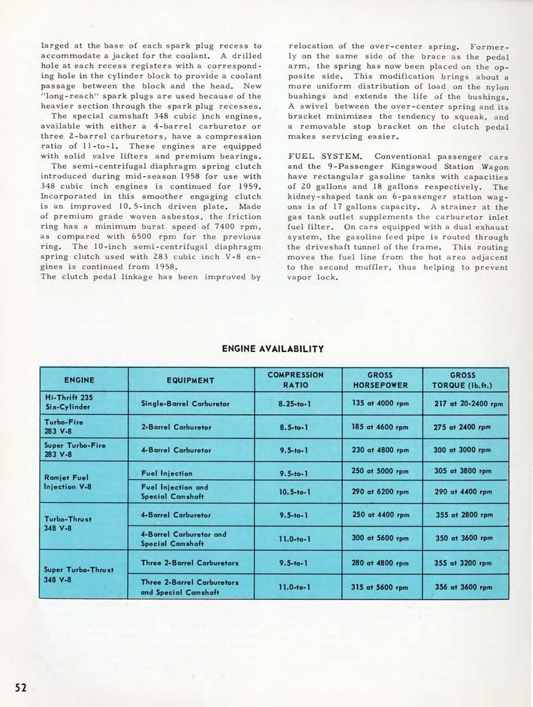 1959 Chevrolet Engineering Features Booklet Page 5
